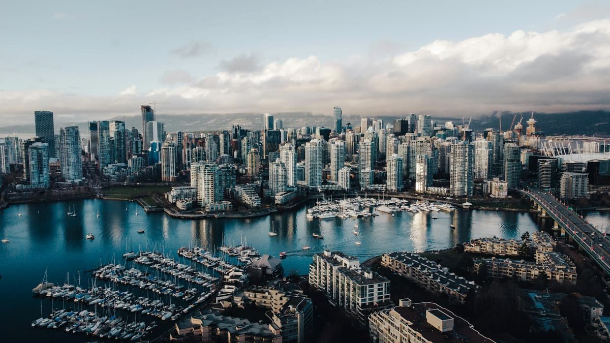 Aerial view of city buildings during daytime