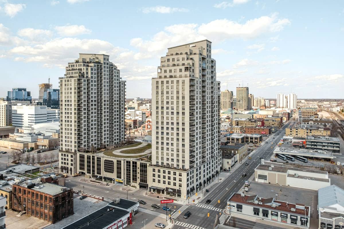 High rise buildings under blue sky during daytime in London, Ontario