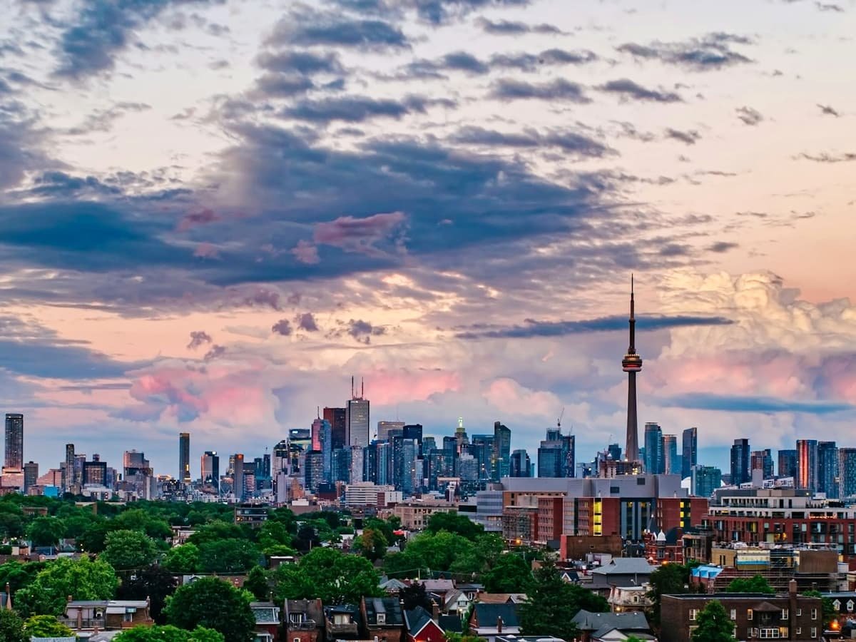 City skyline under cloudy sky during daytime: date idea in Ontario