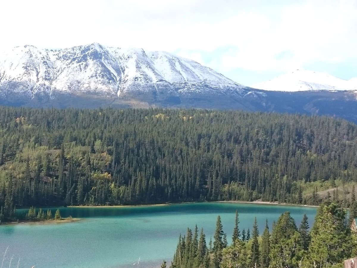 Top view of alps mountain: date idea in Yukon
